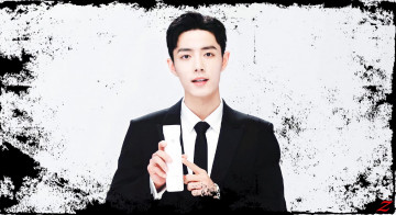 Картинка мужчины xiao+zhan актер костюм бутылка