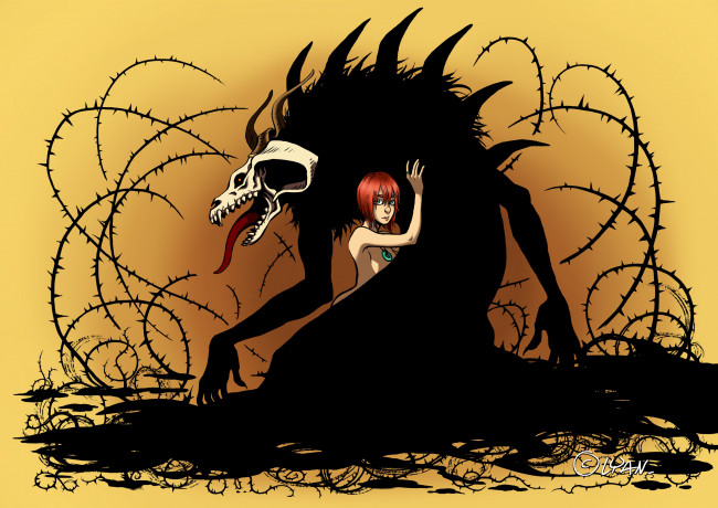 Обои картинки фото аниме, mahou tsukai no yome, невеста, чародея