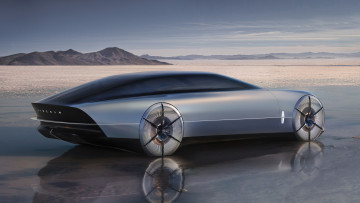 Картинка lincoln+model+l100+concept+2022 автомобили lincoln зима model l100 лед озеро