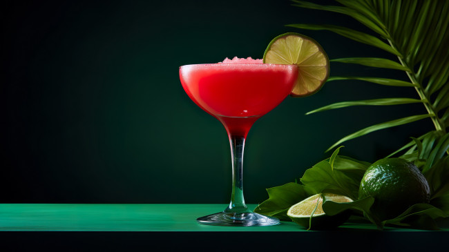 Обои картинки фото еда, напитки,  коктейль, лайм, коктейль, бокал, лед