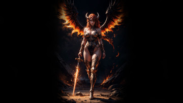 Картинка фэнтези ангелы нейросети графика нейроарт ai art нейронные сети рисунки нейро искусство нейрографика graphics neuroart neural networks drawings neuro neurography