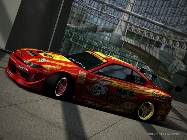 Обои картинки фото gran, turismo4, nissan, silvia, видео, игры, turismo