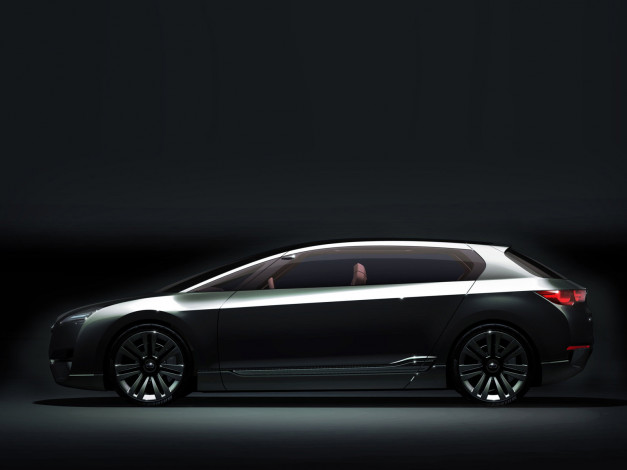 Обои картинки фото subaru, hybrid, tourer, concept, 2009, автомобили, 3д