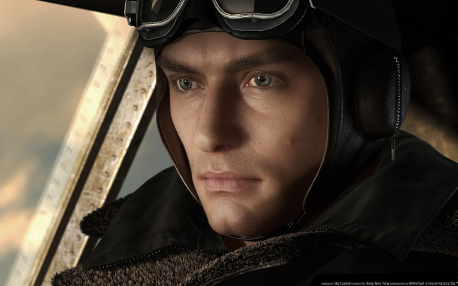 Обои картинки фото sky, captain, 3д, графика, people, люди
