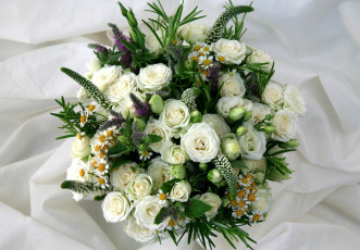 Картинка цветы букеты композиции розы ромашки