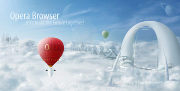 Картинка компьютеры opera шар планеты браузер