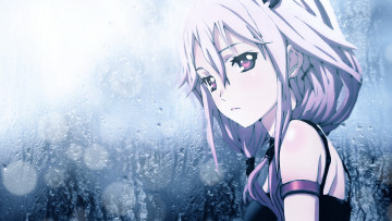 Картинка аниме guilty crown девушка стекло капли