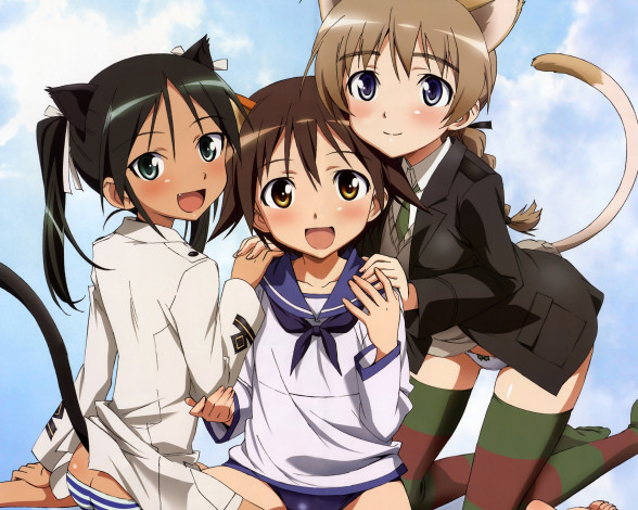 Обои картинки фото аниме, strike, witches