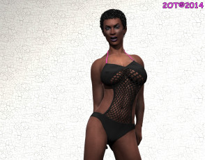 Картинка 3д+графика люди+ people фон взгляд девушка