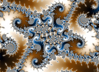 Картинка 3д+графика фракталы+ fractal цвета фон узор