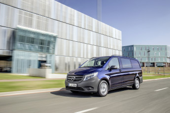 Картинка автомобили mercedes-benz w639 mixto vito 2014г синий