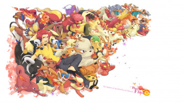 Картинка аниме pokemon улыбка белый фон арт парень мастер покемоны