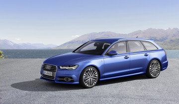Картинка автомобили audi c7 4g avant s-line ultra a6 tdi синий 2014г