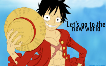 Картинка аниме one+piece мужчина улыбка шляпа luffy monkey d пират