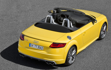 Картинка автомобили audi quattro tfsi желтый 2014 8s roadster 2-0 s-line tt