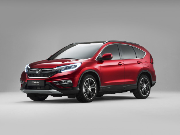Обои картинки фото автомобили, honda, красный, 2014г, prototype, rm, cr-v