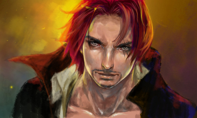 Обои картинки фото аниме, one piece, shanks, пират, капитан, мужчина, шрам