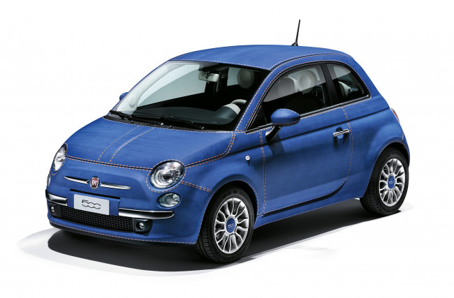 Обои картинки фото автомобили, fiat, showcar, 500, jeans, 2014г, 312