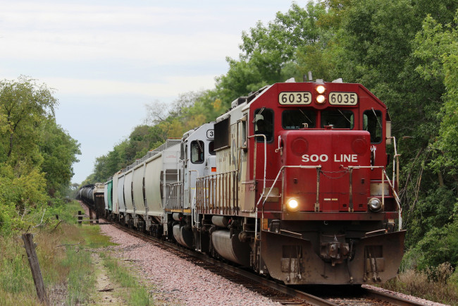 Обои картинки фото техника, поезда, состав, локомотив, рельсы, дорога, железная