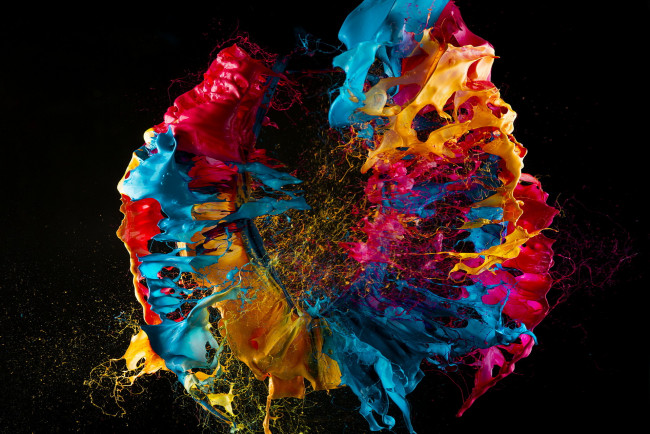 Обои картинки фото разное, капли,  брызги,  всплески, краски, макро, фон