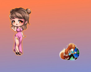 Картинка компьютеры mozilla+firefox взгляд девушка фон логотип