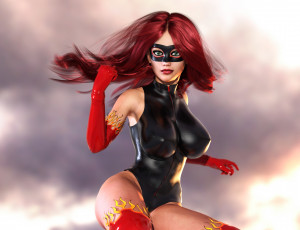 Картинка 3д+графика люди+ people фон взгляд девушка