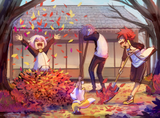 Картинка аниме touken+ranbu танец мечей