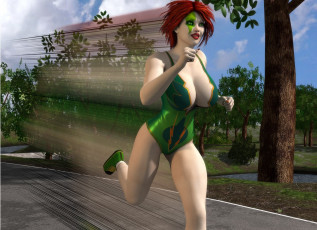 Картинка 3д+графика люди+ people взгляд фон девушка