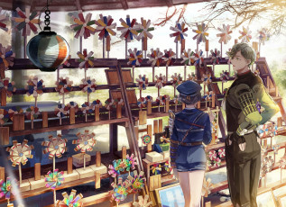 Картинка аниме touken+ranbu танец мечей