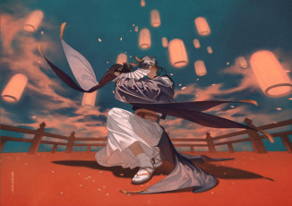 Картинка аниме touken+ranbu танец мечей