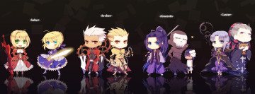 Картинка аниме fate zero слуги герои