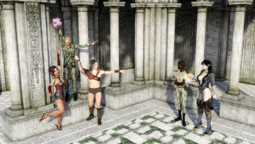 Картинка 3д+графика эльфы+ elves взгляд эльфийки фон