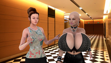 Картинка 3д+графика люди+ people девушки фон взгляд