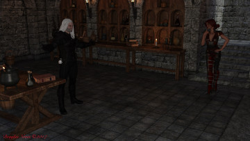 Картинка 3д+графика люди+ people парень фон взгляд девушка