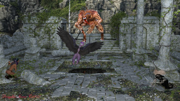 Картинка 3д+графика существа+ creatures ангел демон