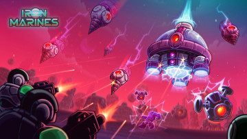 Картинка iron+marines видео+игры стратегия мобильная iron marines