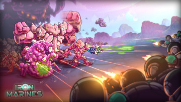 Картинка iron+marines видео+игры стратегия мобильная iron marines