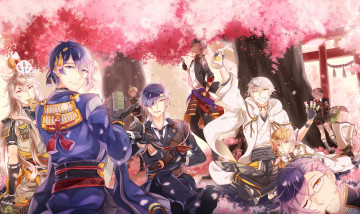 Картинка аниме touken+ranbu танец мечей