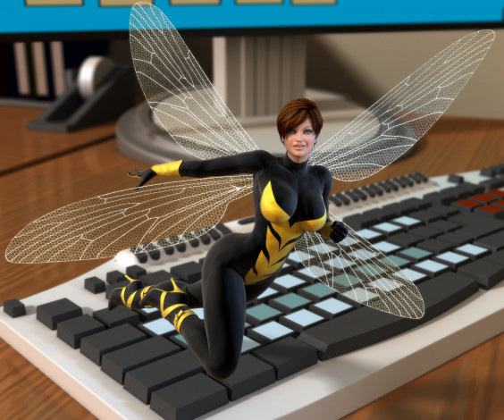 Обои картинки фото 3д графика, эльфы , elves, девушка, фея, фон, взгляд