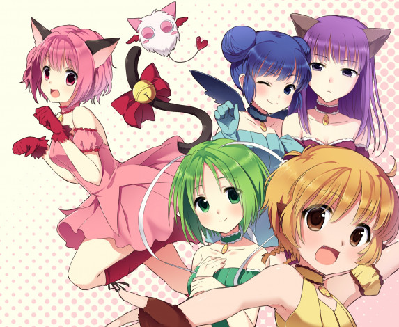 Обои картинки фото аниме, tokyo mew mew, девочки