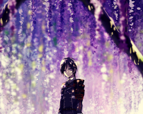 Обои картинки фото аниме, touken ranbu, танец, мечей