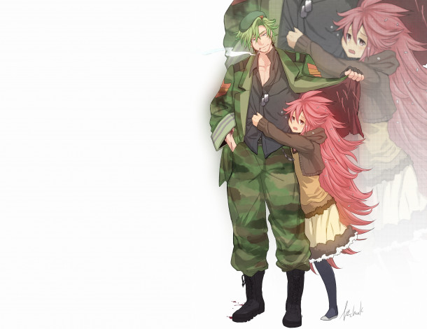 Обои картинки фото аниме, happy tree friends, двое