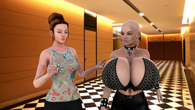 Обои картинки фото 3д графика, люди , people, девушки, фон, взгляд