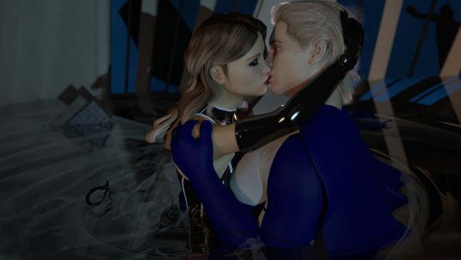 Обои картинки фото 3д графика, люди , people, фон, взгляд, девушка