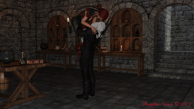 Обои картинки фото 3д графика, люди , people, парень, фон, взгляд, девушка