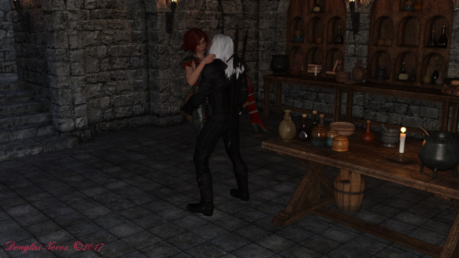 Обои картинки фото 3д графика, люди , people, парень, фон, взгляд, девушка