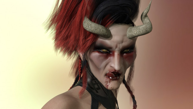 Обои картинки фото 3д графика, существа , creatures, фон, кастаника, взгляд