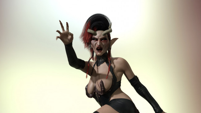 Обои картинки фото 3д графика, существа , creatures, взгляд, фон, кастаника