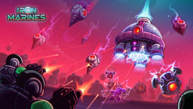 Обои картинки фото iron marines, видео игры, стратегия, мобильная, iron, marines