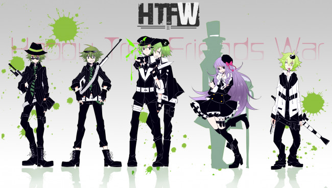 Обои картинки фото аниме, happy tree friends, парни